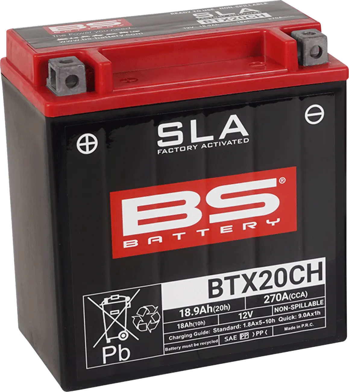 Bs Battery Agm 12v 18ah Factory-activated Battery