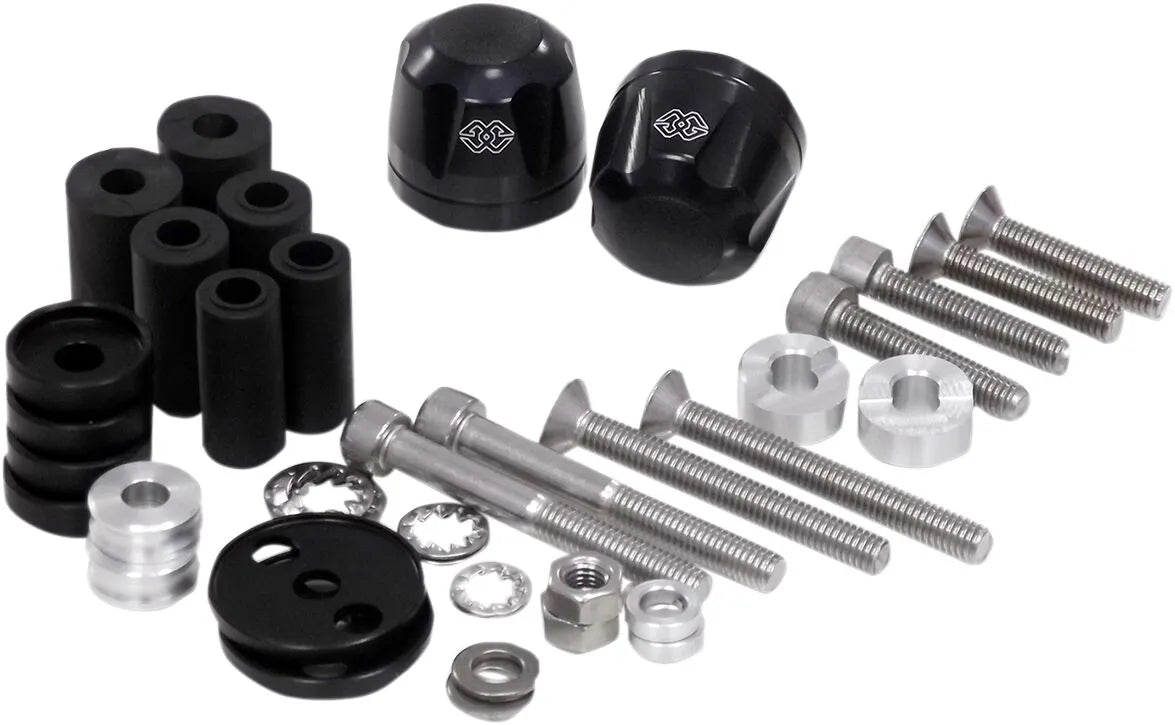 Gilles Tooling Bar-end Weights - 22mm Black Anodized