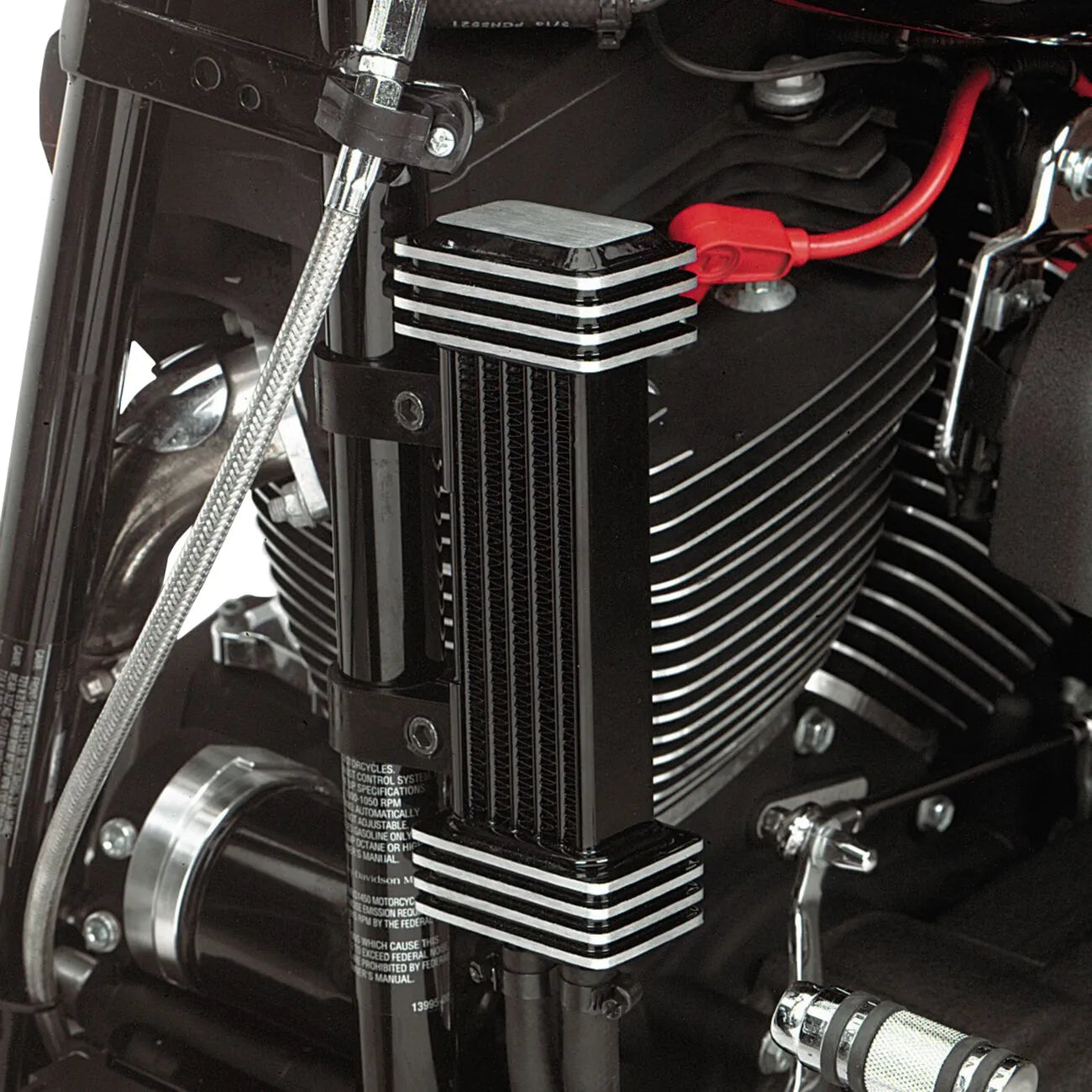 Jagg Oil Coolers Vertical Frame-mount Oil Cooler Kit