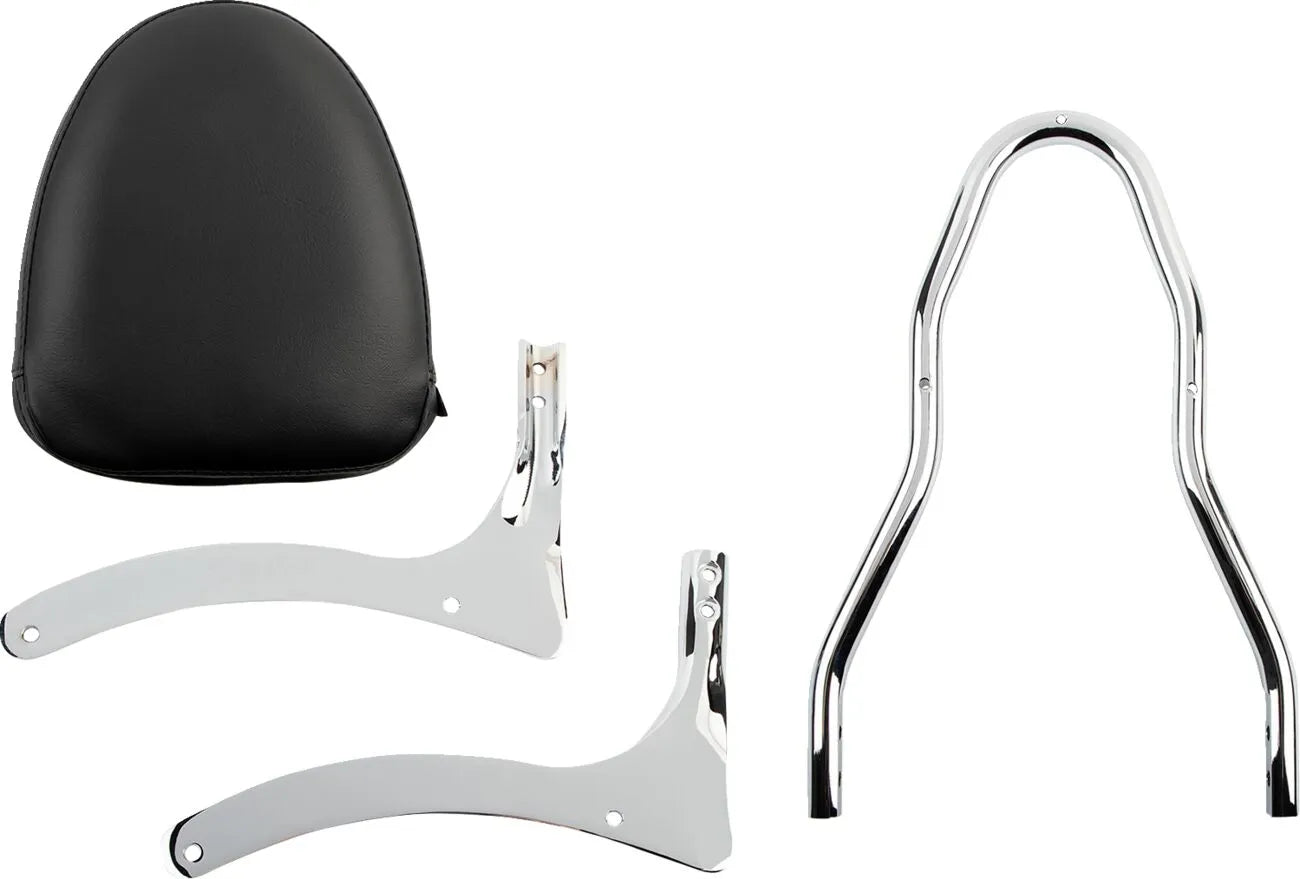 Show Chrome Sissy Bar Kit - Black & Chrome