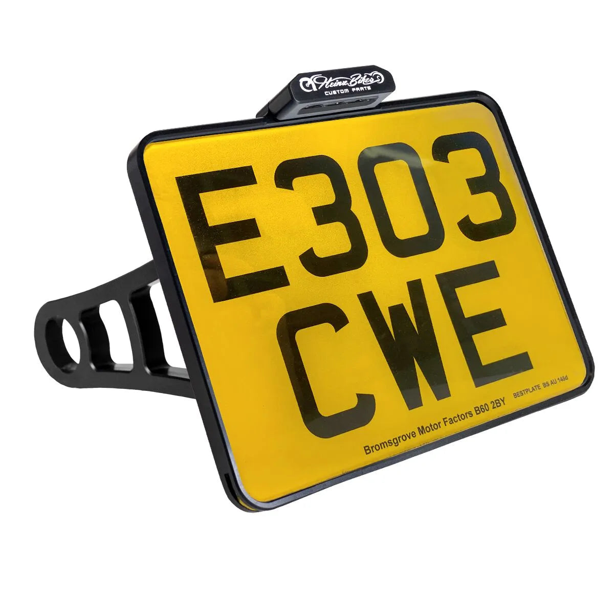 Heinz Bikes Side Mount License Plate Holder For Harley Davidson