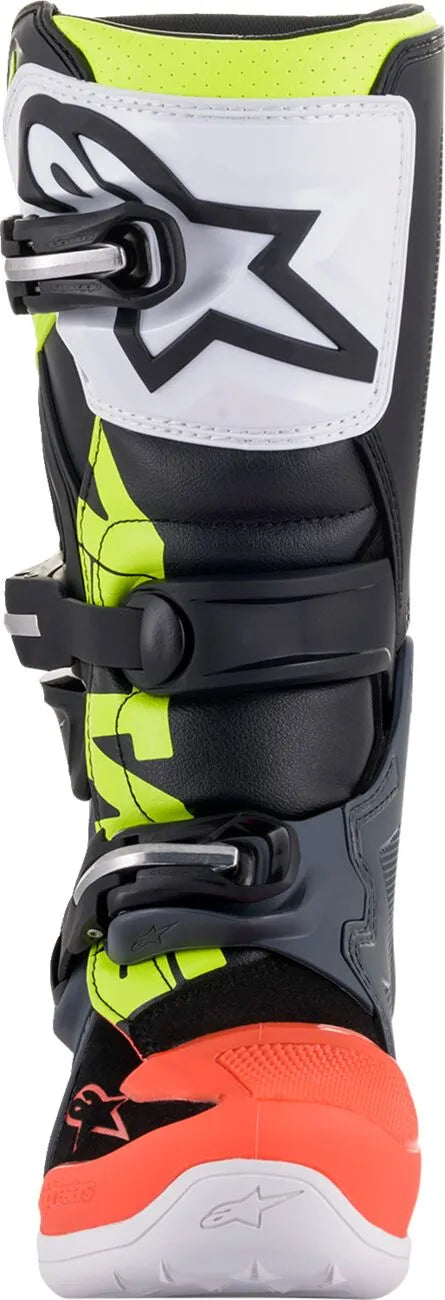 Alpinestars Tech 7S Boots Gray Red Yellow