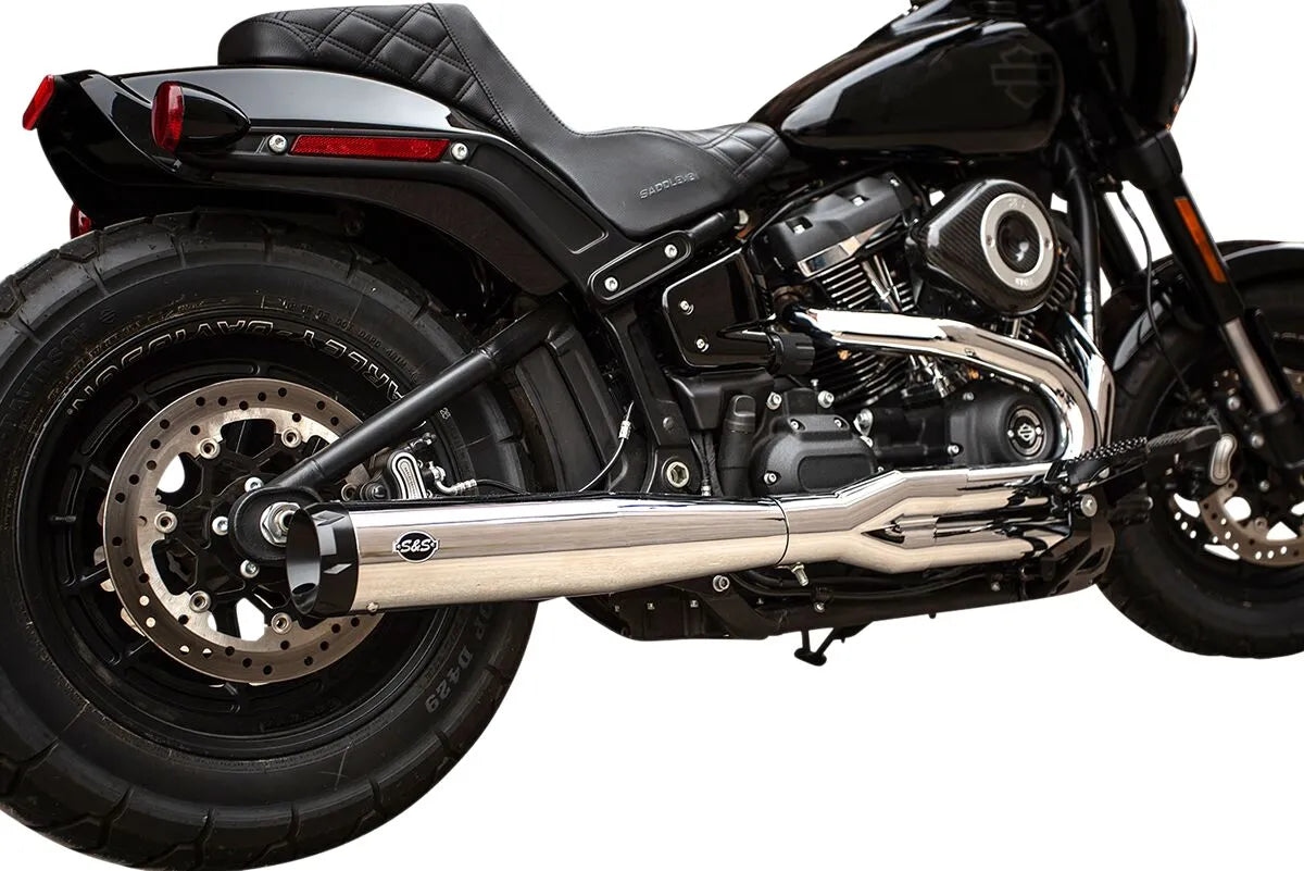 S&S Cycle SuperStreet 2:1 Avgassystem - Krom