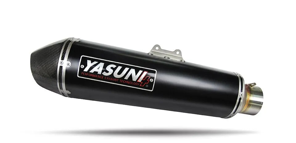 Yasuni Maxiscooter 4t Avgassystem - Svart / Kolfiber - Väglaglig & Godkänd