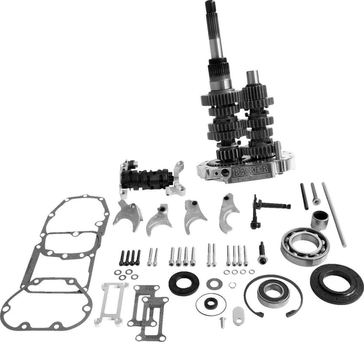 Baker Drivetrain Overdrive 6-Speed Gear Set 2.94:1 Polished