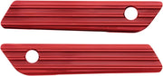 Arlen Ness Red Saddlebag Latch Covers