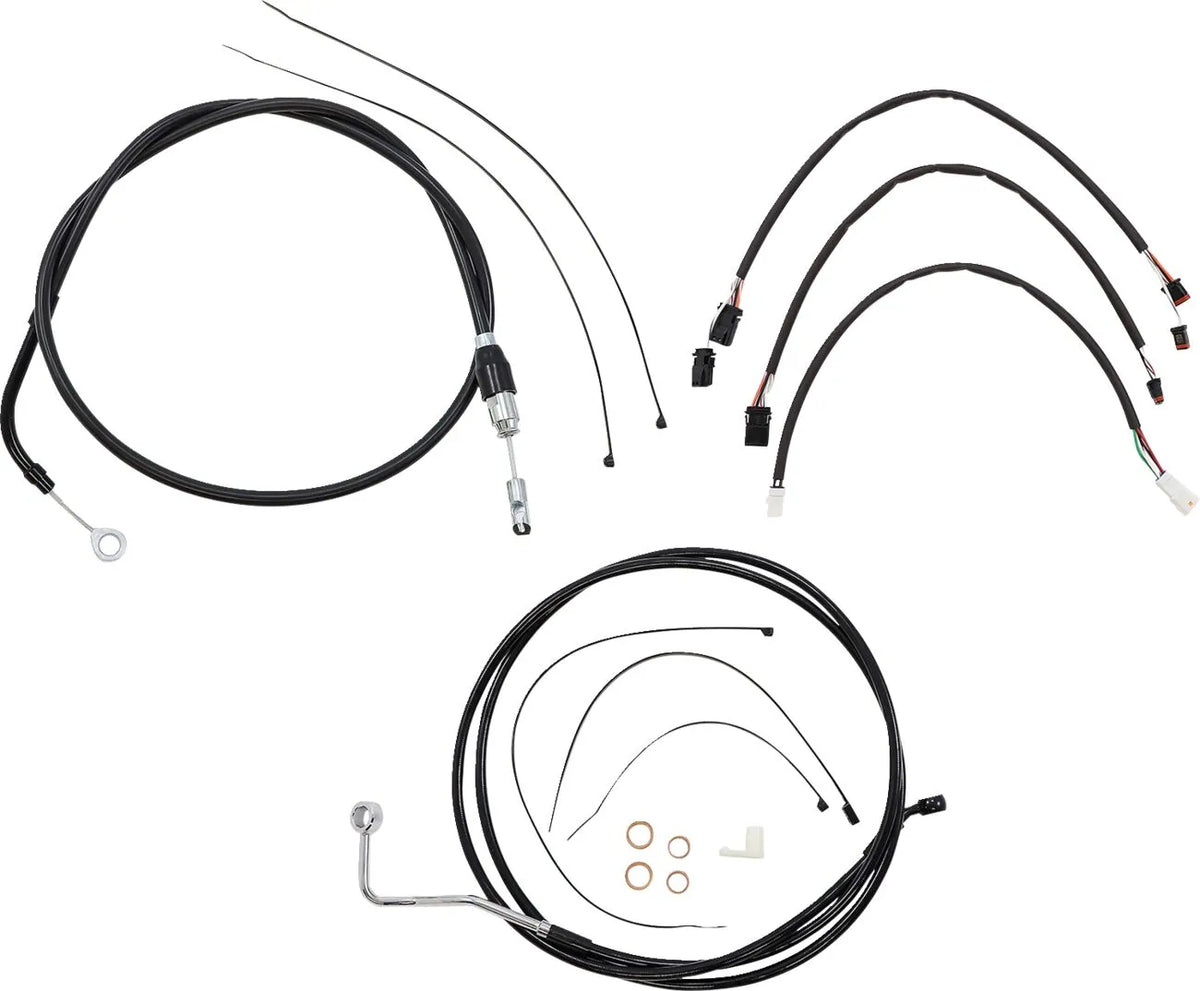 Magnum XR Handlebar Kit Black 15-17" Ape Hanger for HD Glide
