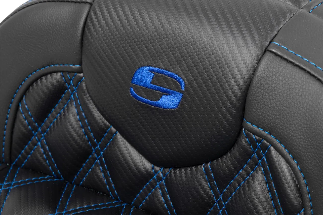Saddlemen Roadsofa Lattice Stitch Seat - For Harley Davidson