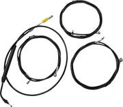 La Choppers Midnight Braided Handlebar Cable Kit for Ape Hangers
