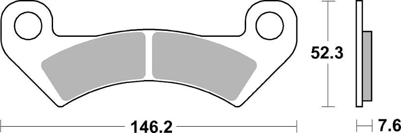 Sbs Ats All-terrain Sintered Brake Pads - Front
