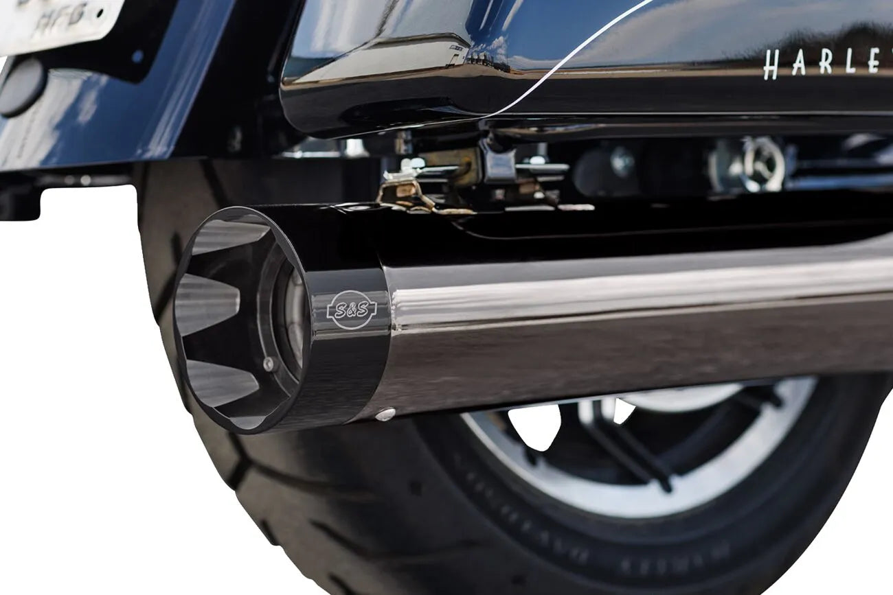 S&S Cycle 2-in-1 Sidewinder Avgassystem - Lava Chrome