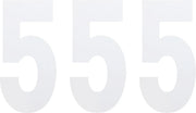 Factory Effex Standard Numbers - 6" White (3-pack)