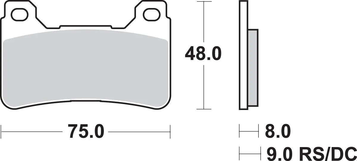 Sbs Hs Street Excel Sintered Främre Bromsbelägg - Fram