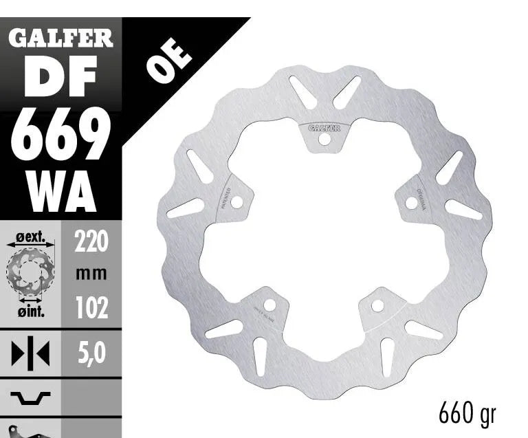 Galfer Wave Brake Rotor For Motorcycles