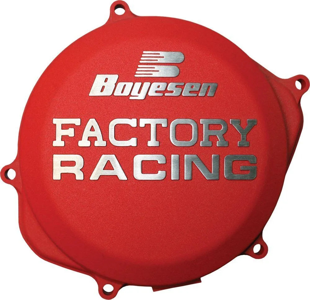 Boyesen Factory Clutch Cover - Red Anodized Aluminum