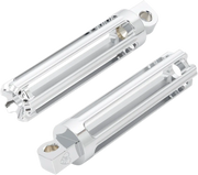 Arlen Ness 10-gauge Male-mount Foot Pegs Chrome
