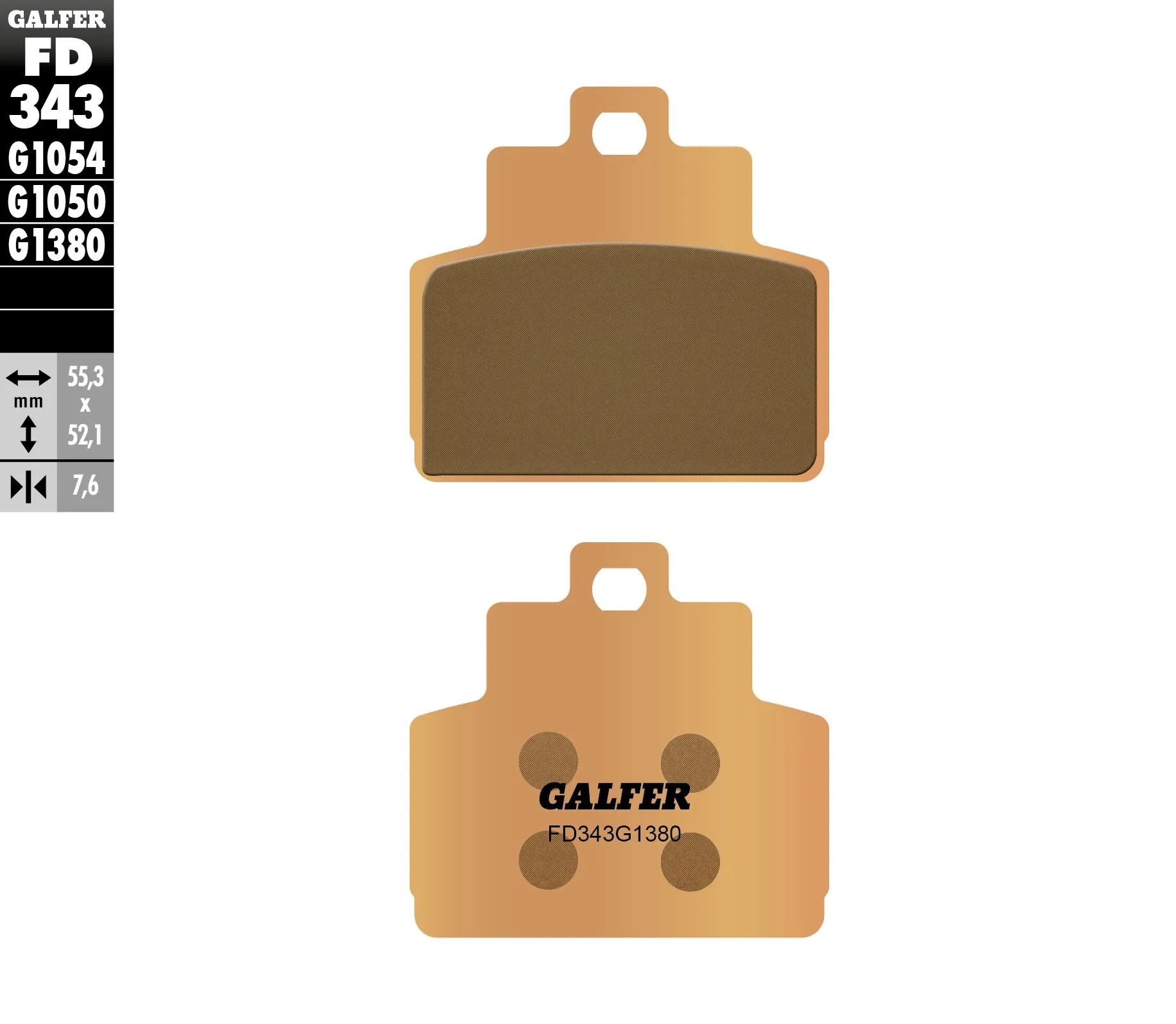 Galfer Hh Sintrade Bromsbelägg Set - Bak