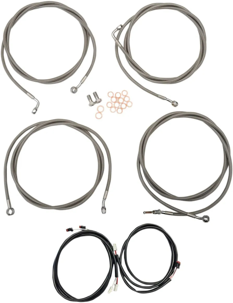 La Choppers Complete Cable Kit for 18"-20" Handlebars