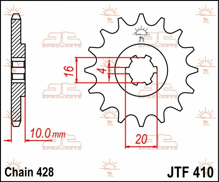 Jt Sprockets Front Sprocket - 13 Tooth