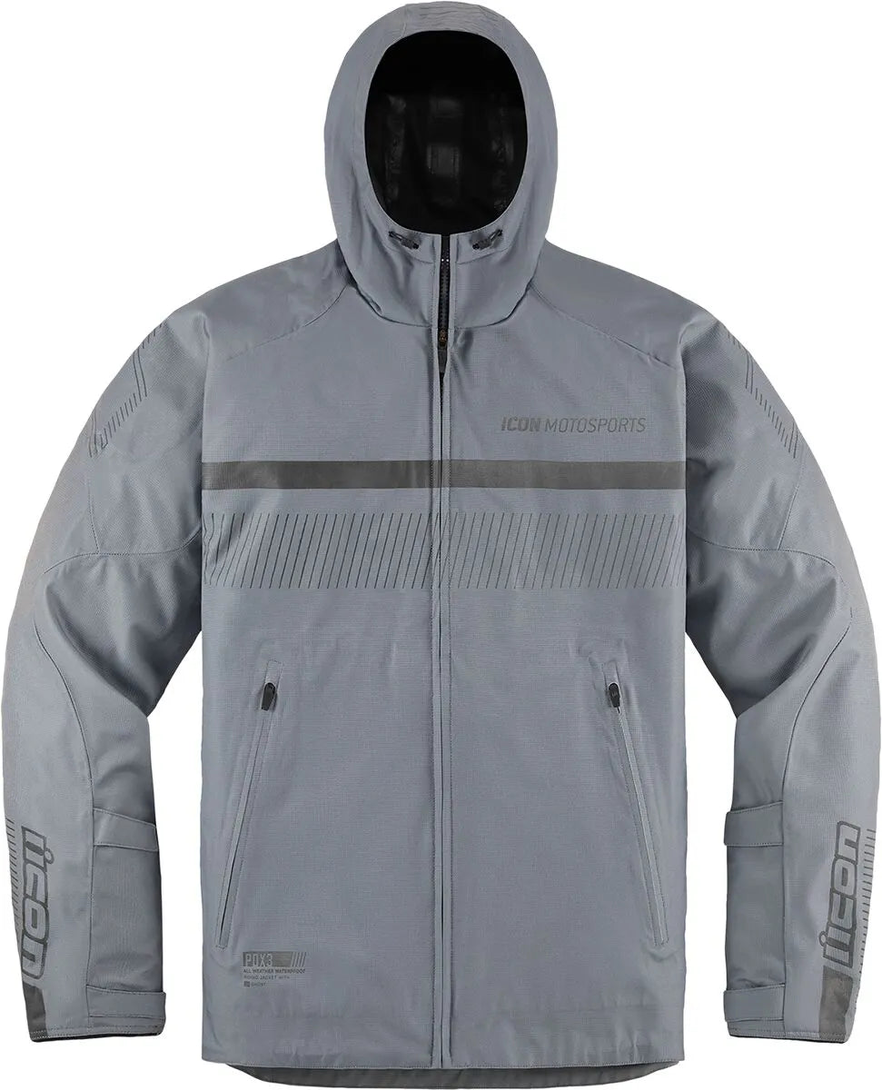 Icon Pdx3™ All Weather Motorcycle Jacket For Men - Gray
