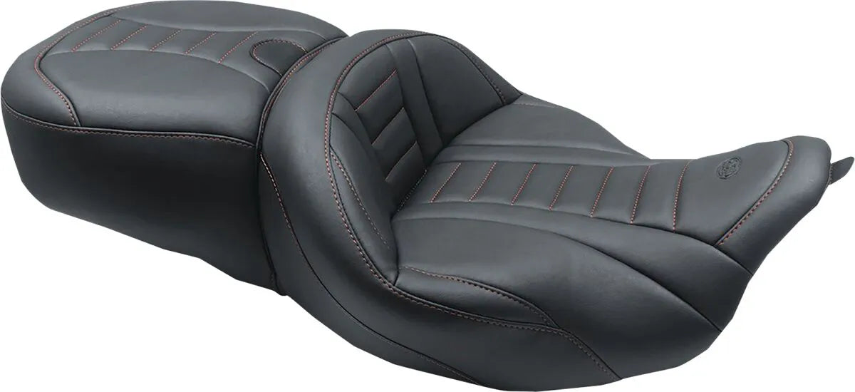 Mustang Deluxe Touring Seat W/ Backrest Option - For Harley Davidson