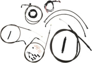 La Choppers Midnight Braided Cable/Brake Line Kit