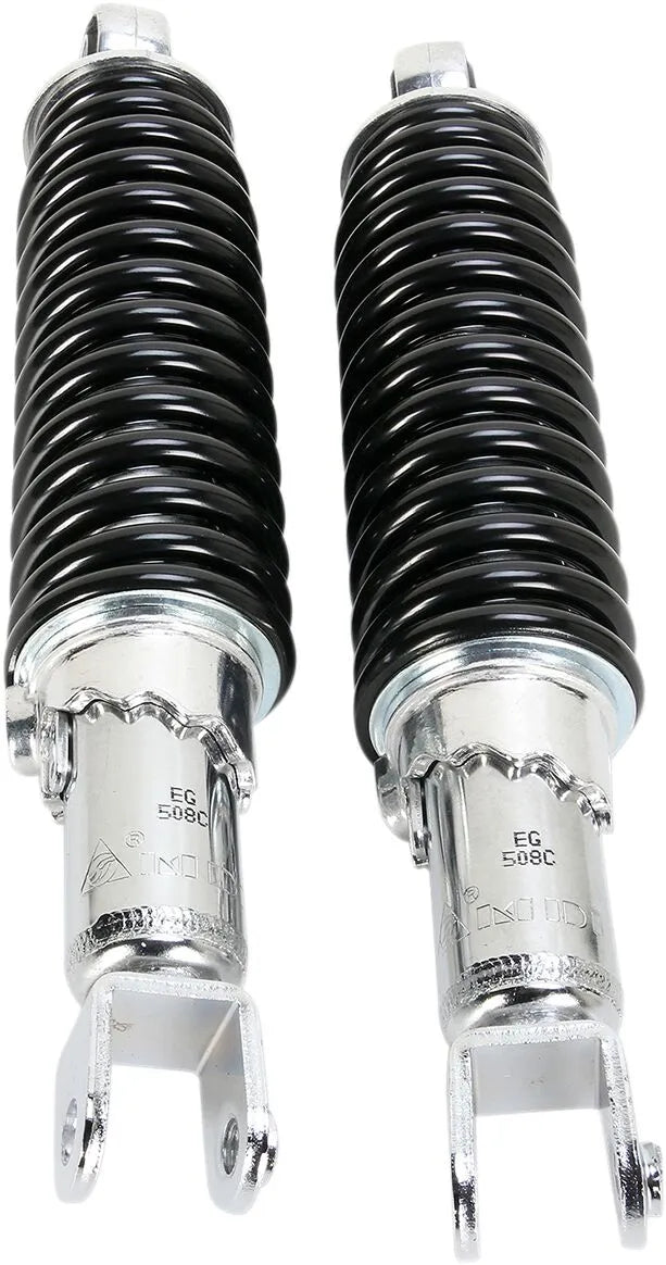 Emgo Custom Shorty Shocks - 11.4" Chrome