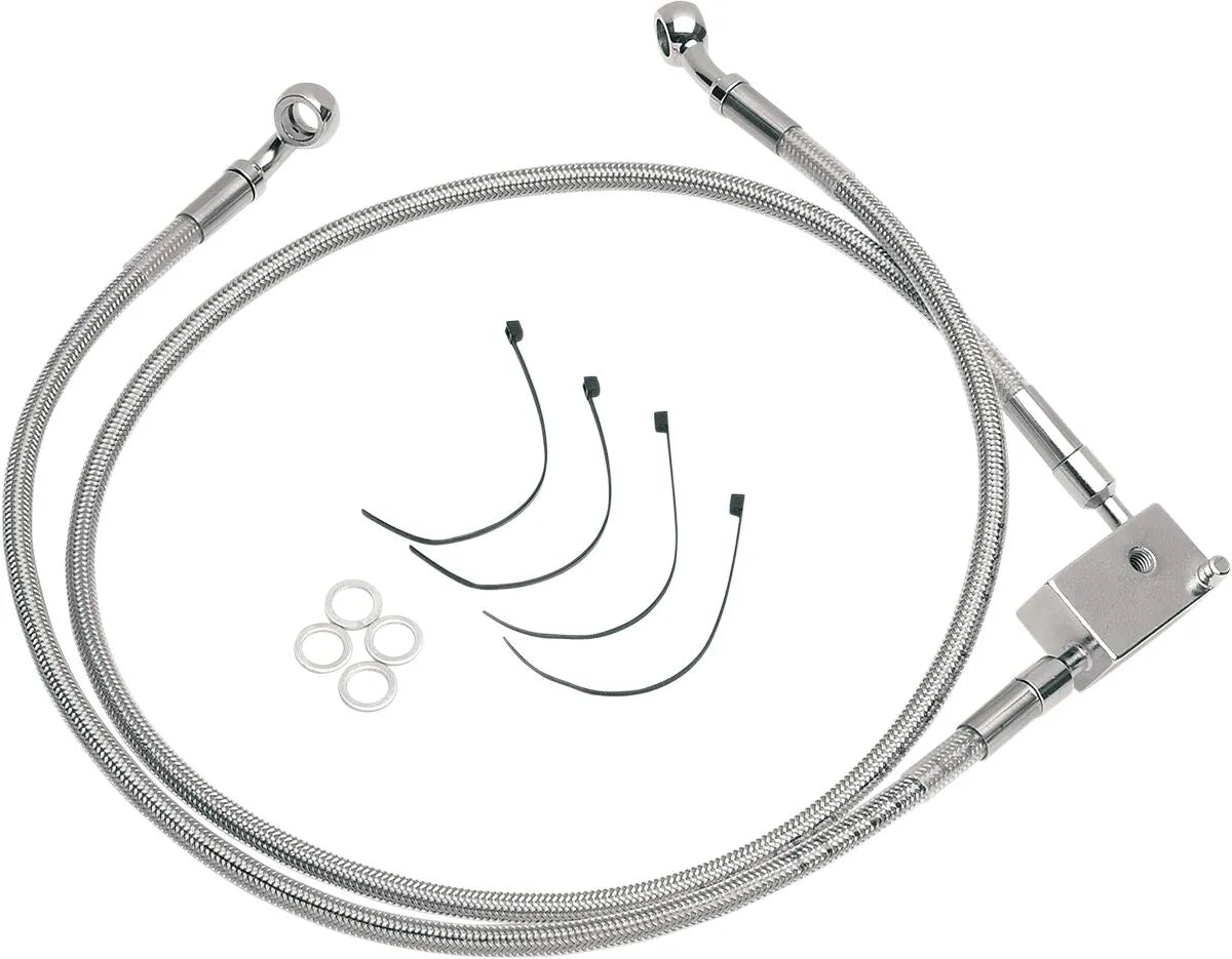 Drag Specialties Förlängd bromsslang kit 35.5" Rostfritt stål