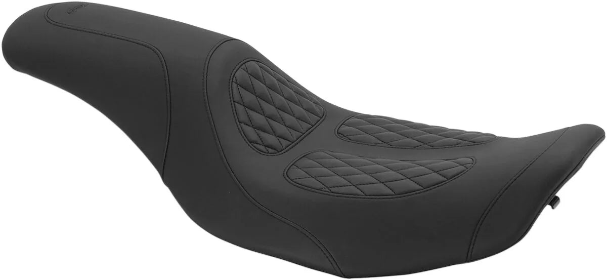 Mustang Dave Perewitz Fastback 2-up Seat - For Harley Davidson