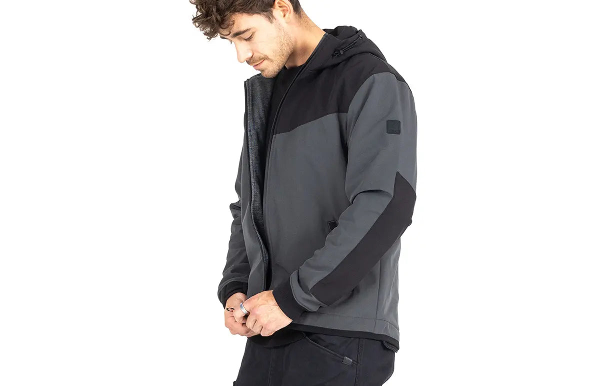 John Doe XTM V3 Softshell Rip Stop Hoodie Gray/Black