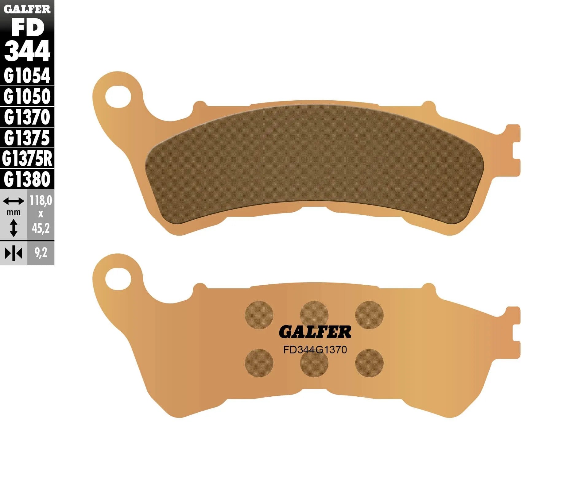 Galfer Hh Sintered Brake Pads For Motorcycles - Front & Rear