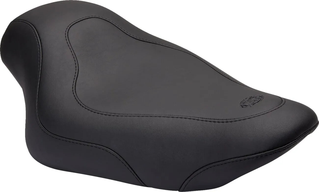 Mustang Tripper Solo Seat - Synthetic Leather - For Harley Davidson