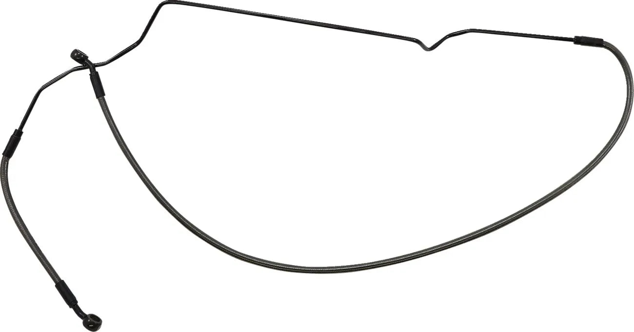 Magnum Shielding Flätad Främre Bromsslang - Black Pearl