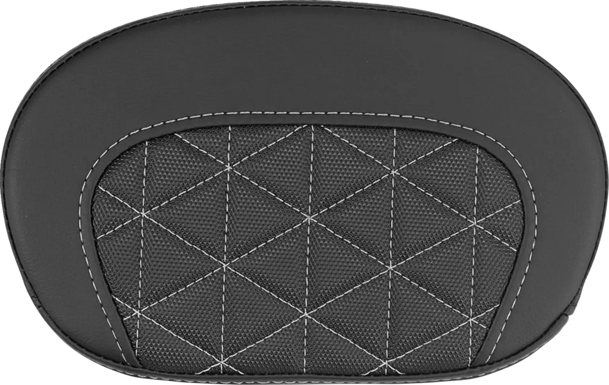 Saddlemen Mini Contour Sissy Bar Pad Silver for Harley-Davidson