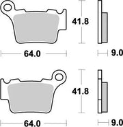 Moto-master Nitro Bromsbelägg Sintrad Metall - Fram & Bak