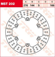 Trw Rund Fast Bromsrotor 250-299mm - Fram & Bak