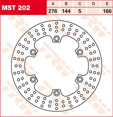 Trw Rund Fast Bromsrotor 250-299mm - Fram & Bak