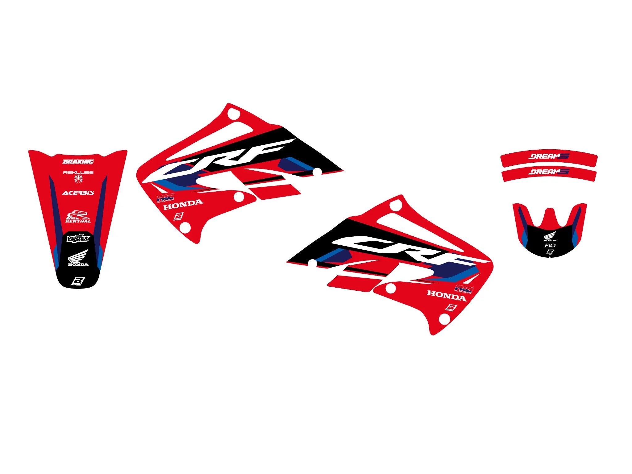 Blackbird Racing Dream 5 Graphic Kit For Honda