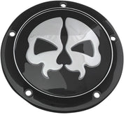 Drag Specialties Split Skull Derby Cover - Black