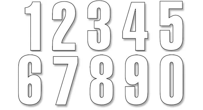 Blackbird Racing Number Kit For Motorcycles