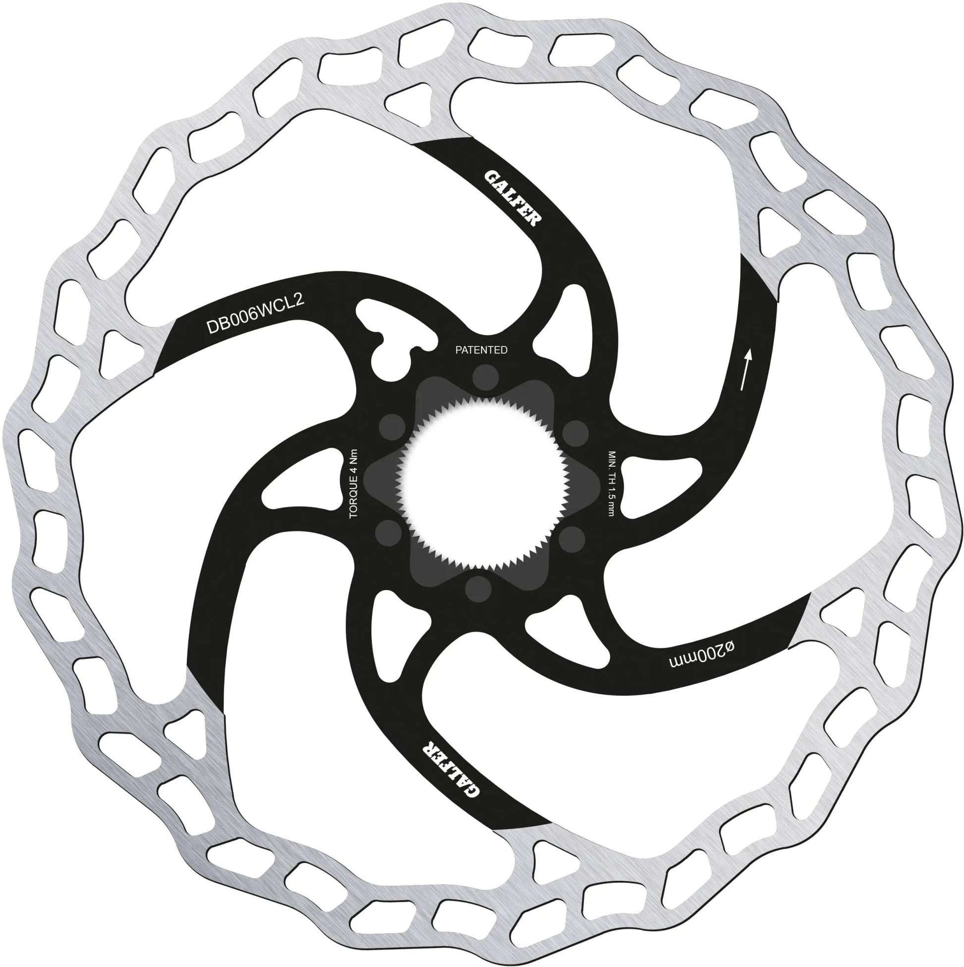 Galfer Wave Brake Rotor for Center-Lock