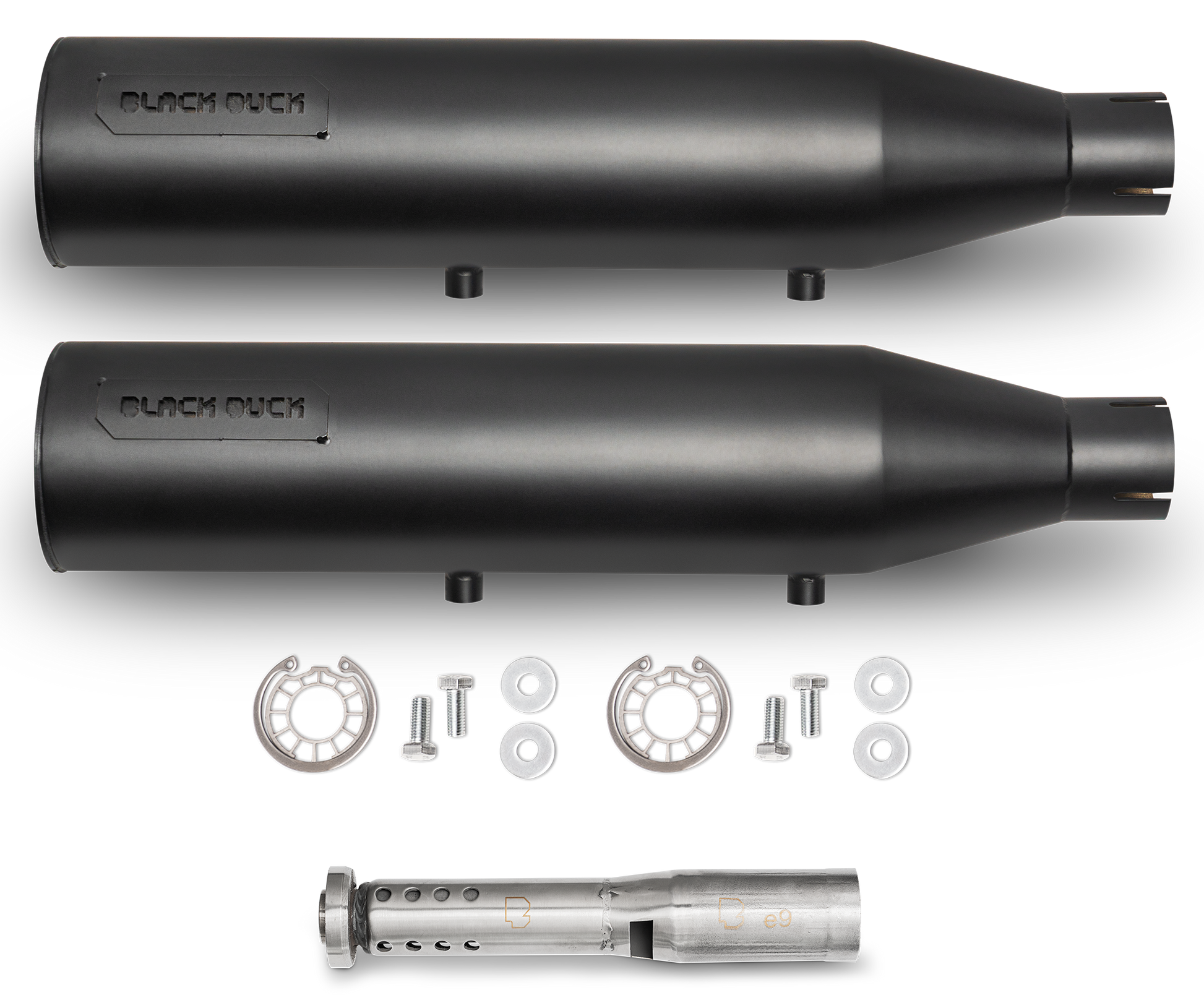 Black Duck Slip-Ons for Sportster – Exhaust