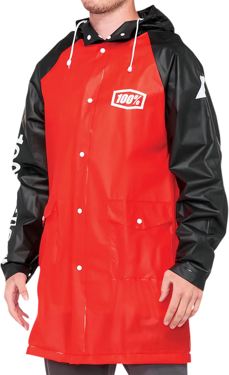 100% Torrent Raincoat Red/Black