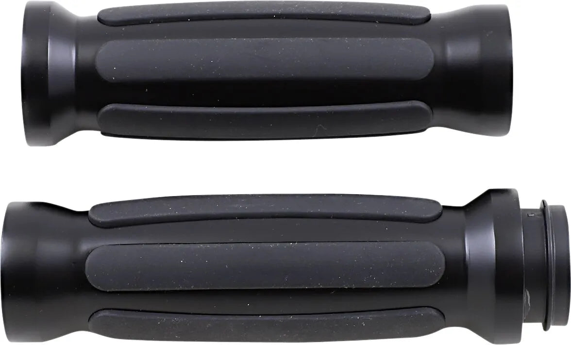 Drag Specialties Rail Grips - Black, 1"