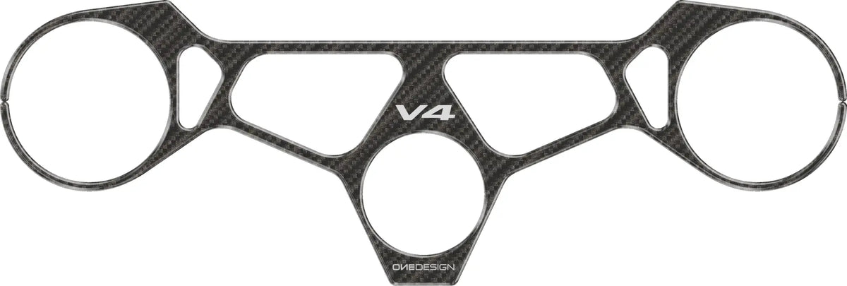 Onedesign Carbon Fiber Yoke Protector Decal for Panigale V4