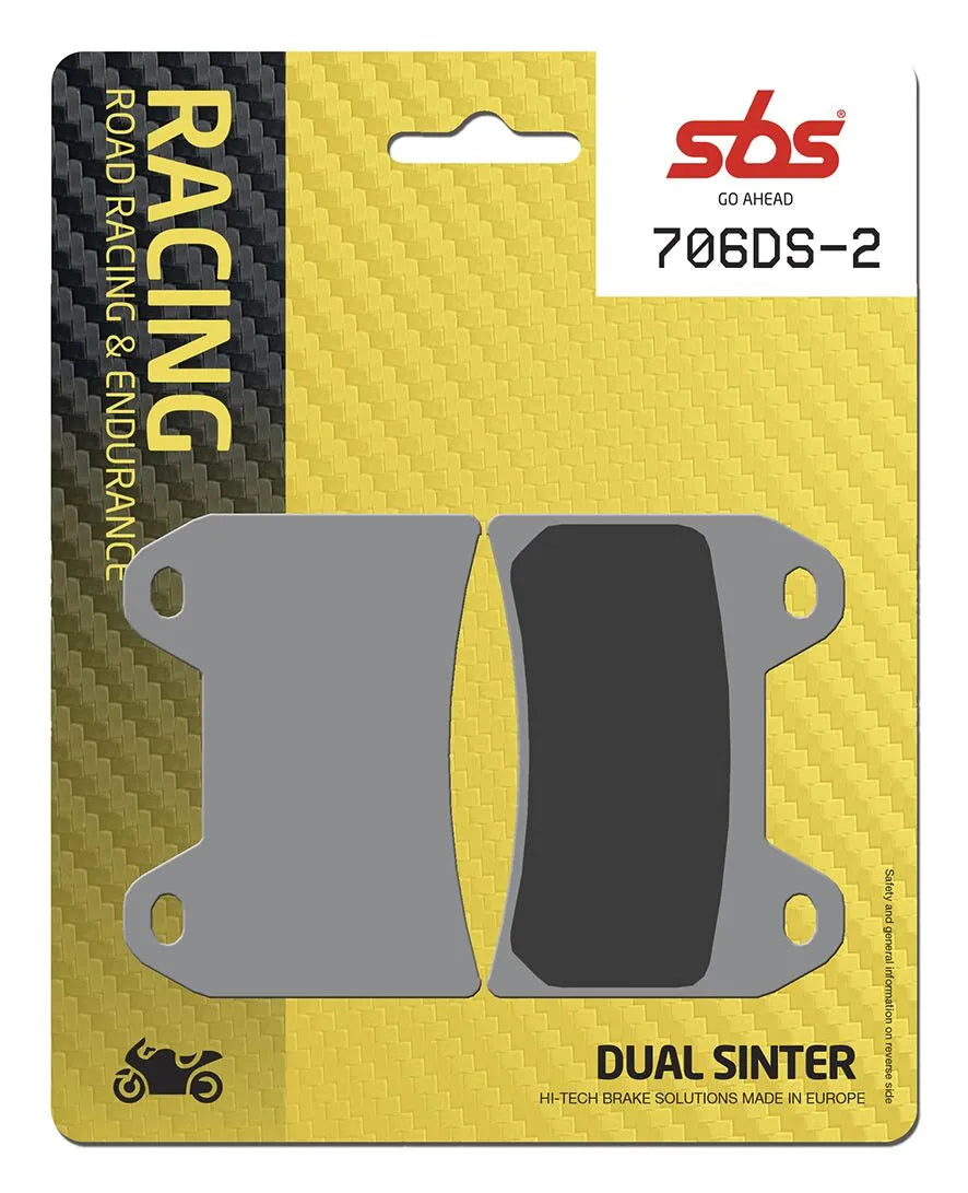 Sbs Ds Racing Dual Sintered Brake Pads - Front