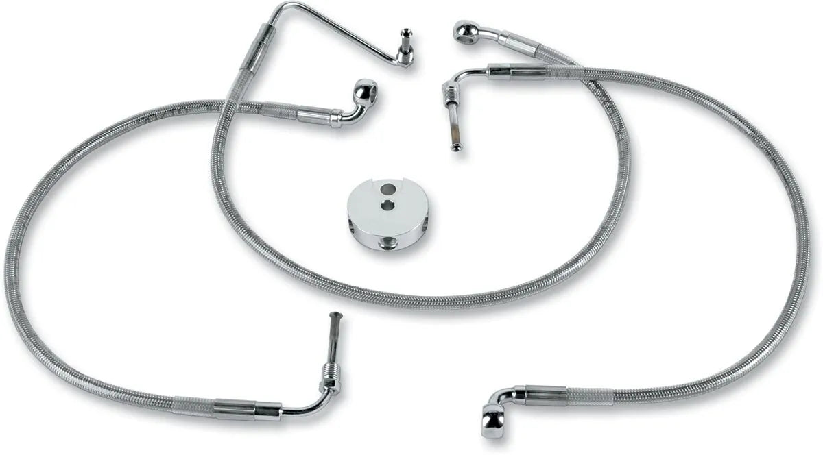 Drag Specialties Rostfri Stål Bromsslang Kit Fram