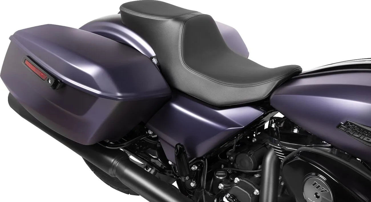 Drag Specialties Performance Predator 2-up Seat - For Harley Davidson