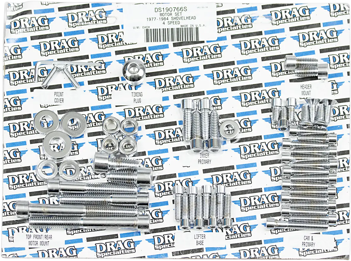 Drag Specialties Socket Head Motor Bolt Set for Harley FX FL