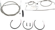 LA CHOPPERS Stainless Braided Cable/Brake Line Kit 12"-14"